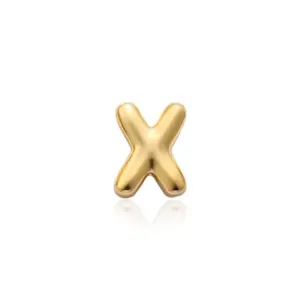 Gold Letter X