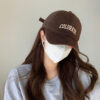 oly-213b19c1be39795b51600d7c24ec49a2 Wholesale Hat Spring and Summer Letter Cotton Duck Tongue Hat All-match Women's Retro Embroidered Soft Top Shown Face Small Sunshade Baseball