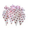 Wholesale  heart-shaped printed bow ribbon spring clip Valentine sweet hair clip creative hair accessories