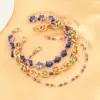 Wholesale Enamel Aluminum Anklet For Women Featuring Pentagram Design In Colour, Perfect For Independence Day