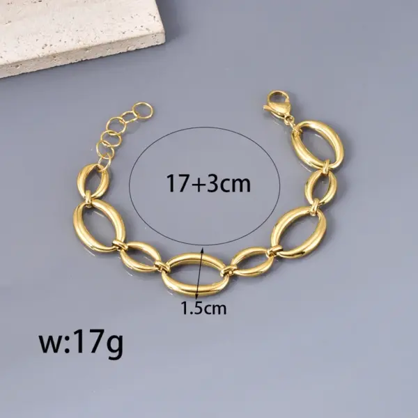 Wholesale PVD Coated Real Gold Plated Heart Shape Flower Butterfly 304 Stainless Steel Vacation Classic Style Waterproof Non Tarnish 304 Stainless Steel Lobster Trigger Clasp Closure Bracelets