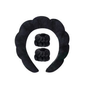 Black headband 1 wristband 2 (one rubber band)