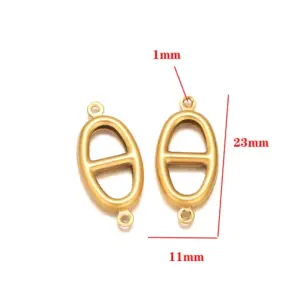 Stainless Steel Hollow Pendant Gold - New Style Buckle