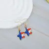 Wholesale 1 Pair Retro Constellation Fruit Heart Shape Patchwork Arylic Drop Earrings