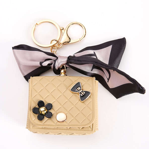 Wholesale Reduced Silk Scarf Bluetooth Headset Bag Leather Chanel Coin Purse Mini Keychain Small Bag Pendant