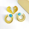 oly-21f07a35c4a26db0d050e305d5c60596 Wholesale All-Match Stainless Steel Earrings French Retro Artistic Earrings Court Style Fashion Light Luxury High-Level