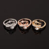 Wholesale ring style crown ring Women's index finger imitation silver jewelry accessories simple Japanese and Korean fashion ring
