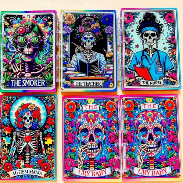 Wholesale Skull Tarot Series TK Explosions Acrylic Notebook Handbook Exquisite Loose-leaf Book A7A5