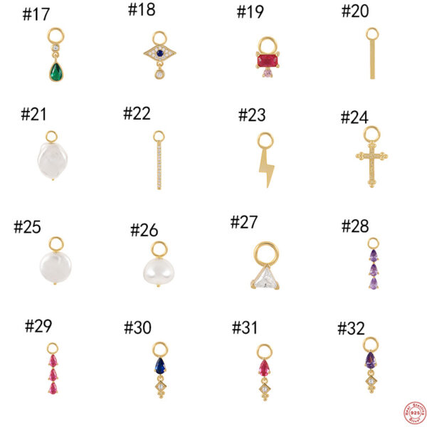 Wholesale Silver natural pearl earrings, freshwater pearl earrings, pendant