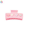 Wholesale Valentine's Day Headband Pink Love Hairpin Fabric Wide-Brimmed Headband Women's Grabber Shark Clip