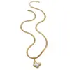 Wholesale Heart Shape Necklace With Electroplated Finish Featuring Snake Chain, 1 Set Jewelry Set