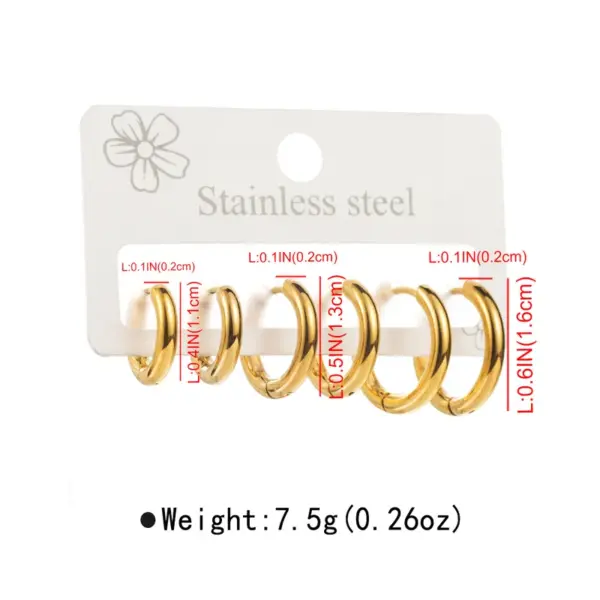 Wholesale 1 Set Simple Style Commute Solid Color 304 Stainless Steel Drop Earrings