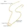 Wholesale PVD Coated Real Gold Plated Oval 201 Stainless Steel 304 Elegant Simple Style Classic Waterproof Non Tarnish Necklace
