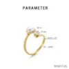 Wholesale Elegant Open Heart Flower Stainless Steel Ring For Women New Style Sweet Fashion Jewelry Accessory Versatile All Seasons