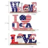 Wholesale Wooden Letter Ornaments Creative DIY Patriotic Ornaments Independence Day National Day Desktop Ornaments Accessories