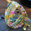Wholesale Spring and Summer Fashionable Colorful Agate Beaded Bracelets for Girls, Accessible Luxury and High-End Handmade Crystal Bracelets That Do Not Fade Jewelry