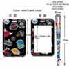 Wholesale Cartoon hard bus push-fit card sleeve thermal transfer student campus card polyester lanyard card meal card