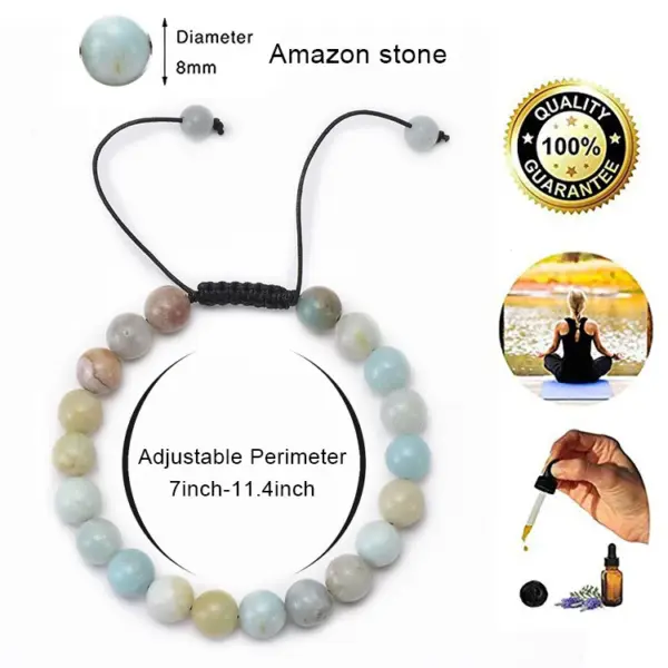 Wholesale Simple Style Multicolor Agate Tiger Eye Lapis Lazuli Bracelets