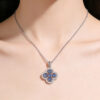 Wholesale Zinc Alloy Plated Four-Leaf Clover Necklace