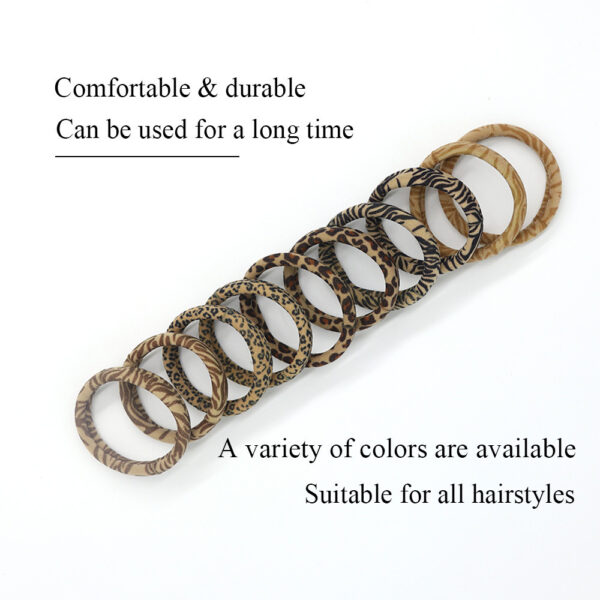 oly-22bd1fcc7e400bb34037a5ef333fa2f8 Wholesale Explosions Women's Hair Ring Leopard Print Towel Ring Horsetail Head Rope High Elastic Hair Strap Hair Rope