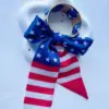 Wholesale American Flag Bangle For Women In 304 Stainless Steel With Electroplated 18K Real Gold Plated Finish, Perfect For Independence Day