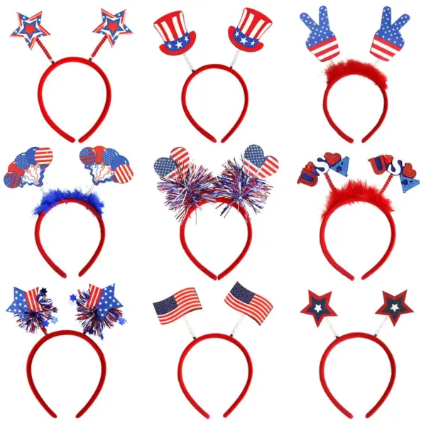 Wholesale World Cup Decoration American Flag Headband For Fans To Cheer Baseball Cap Football Fan Team Sports Event Accessories