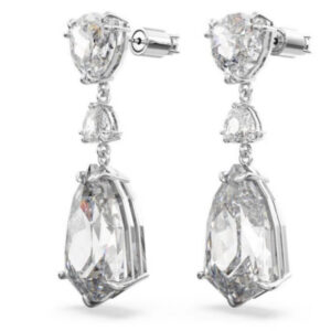 Love drop white diamond ear wire