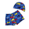 oly-22fb573275d2e7870f0830b24a4022c5 Wholesale Children's Swimming Trunks Swimming Cap Two-piece Set Boys' Middle and Big Children Teenager Split Swimsuit suit