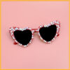 oly-23315c438b618cdfffbe45984f95327a Wholesale I Love You Peach Heart Sunglasses Valentine's Day Party Confession Love Proposal Party Funny Sunglasses Glasses