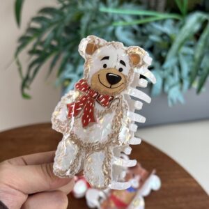 Brown White-Mao Bow Bear