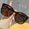 Wholesale Frame brown polarized sunglasses women can be equipped with myopia degree big face slimming anti-ultraviolet driving sunglasses
