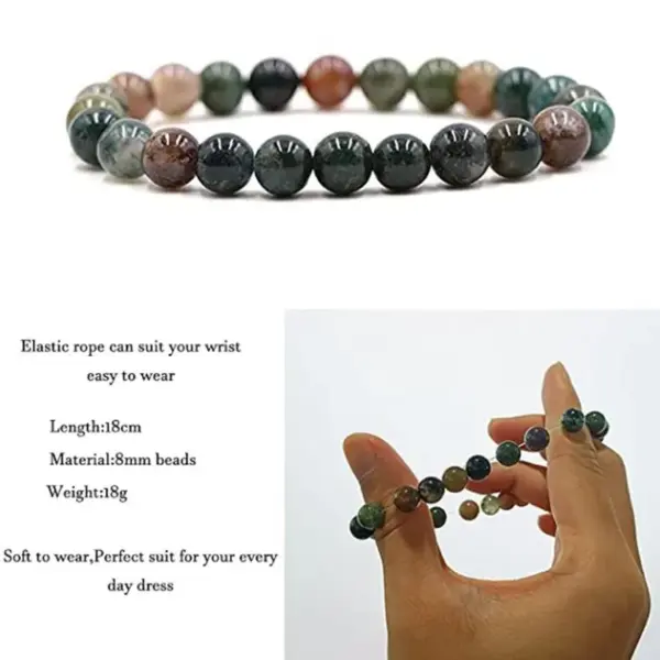 Wholesale Simple Style Geometric Natural Stone Agate Bracelets