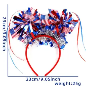 Flag Red, White and Blue Stripe / Fan Headband