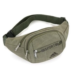 Canvas front small Army Green