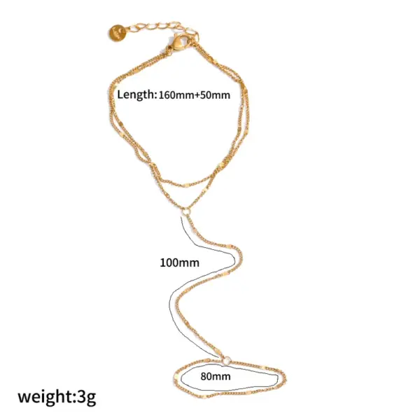 Wholesale PVD Coated Real Gold Plated 18K Gold Geometric 304 Stainless Steel IG Style Waterproof Non Tarnish 304 Stainless Steel Lobster Trigger Clasp Closure Bracelets