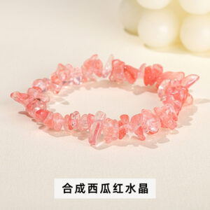 Red crystal bracelet / 5-8mm
