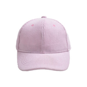 Tender pink-corduroy baseball cap / Children's 2-8 years old (head circumference 52-54cm)