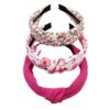 oly-23da3b012afff18f6f8e0af97367c2cc Wholesale 3 sets of Valentine's Day love flowers Leopard fabric knotted hair band hair accessories holiday headband