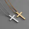 Wholesale Hip-Hop Style Cross Necklace For Men And Women, Made Of Durable Titanium Steel In Silver