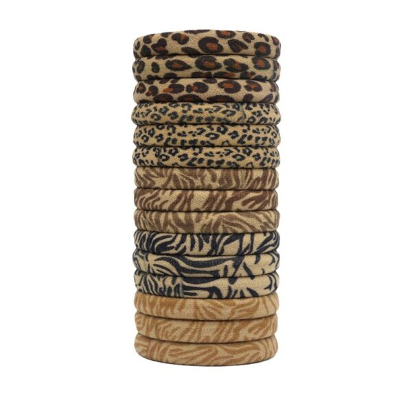 oly-240134079763168a7affe8f821bac9ce Wholesale Explosions Women's Hair Ring Leopard Print Towel Ring Horsetail Head Rope High Elastic Hair Strap Hair Rope
