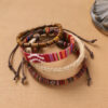oly-2407c0a0ee756a3a70814a485abd9597 Wholesale Handmade Bohemian exotic style bracelet retro ethnic style men's and women's woven multi-layer stacked bracelet niche hand rope