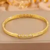 Wholesale Solid Color Roman Style Bangle For Olympic Games, Made Of 304 Stainless Steel With 18K Real Gold Plated And Rhinestones Inlay