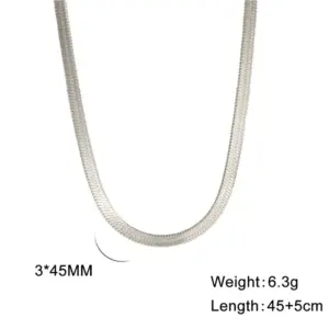 Silver / 3mm wide / 45 5cm Long