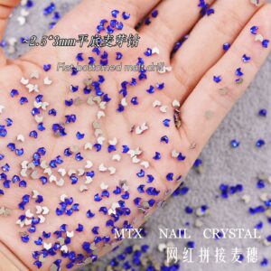 2.5*3mm malt drill-dark blue / 100 small bags