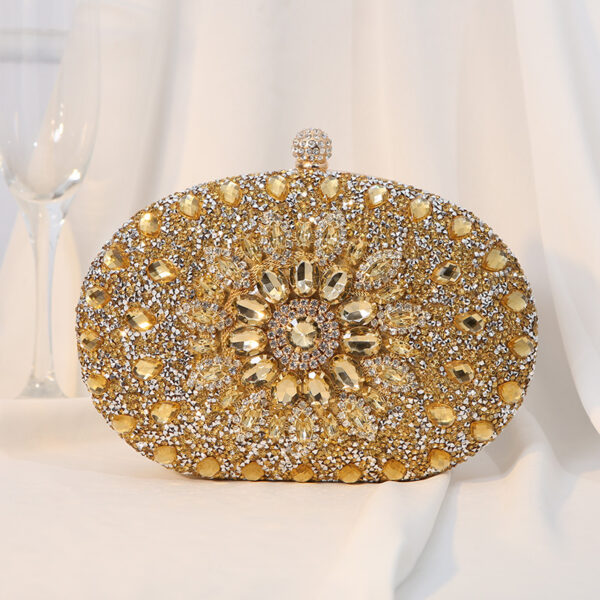 oly-247a751d9d51036210f4a48c12eedc86 Wholesale Clutch Alloy Flower Diamond Inlaid Diamond Evening Bag Socialite Dress Banquet Handbag Women