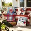 Wholesale Plush Household Pillow Case Featuring American Flag Pattern, Perfect For Independence Day Decor