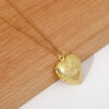 Wholesale style plated fashionable creative rose Valentine's Day heart photo box pendant necklace