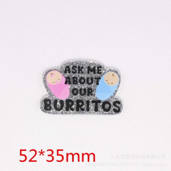 Wholesale loose powder cartoon organ beverage bottle personalized bag jewelry acrylic pin cute DIY patch