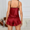 oly-2498610de569c8e968e1d2849c8fddef Wholesale Pajamas Women's Summer Silk Ice Silk Sexy Sling Shorts Two-piece Simulated Silk Thin Home Clothes