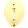 Wholesale 1 Piece Belly Rings Simple Style Heart Shape Arylic Plating Inlay Zircon